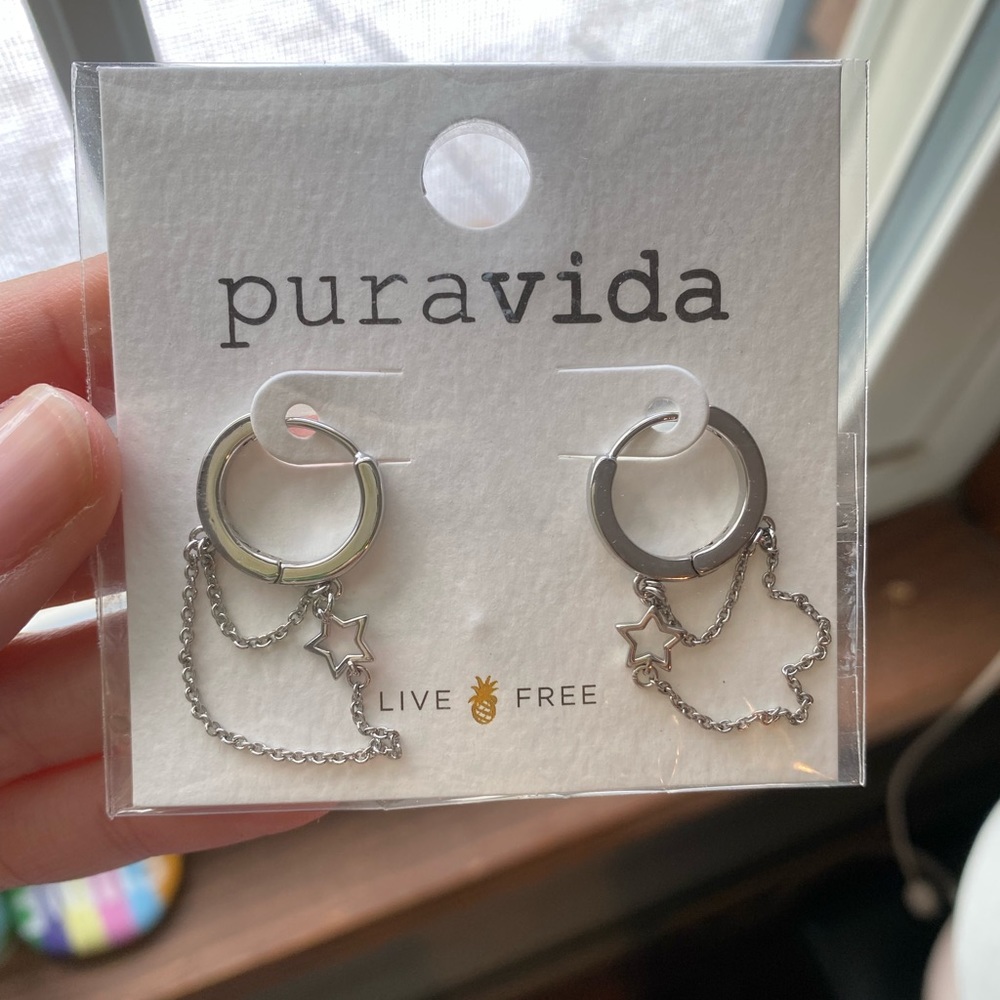 Pura vida hoop earrings